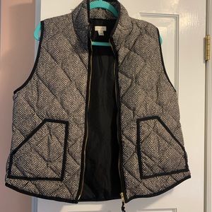 NWOT! Jcrew Herringbone Quilted Vest